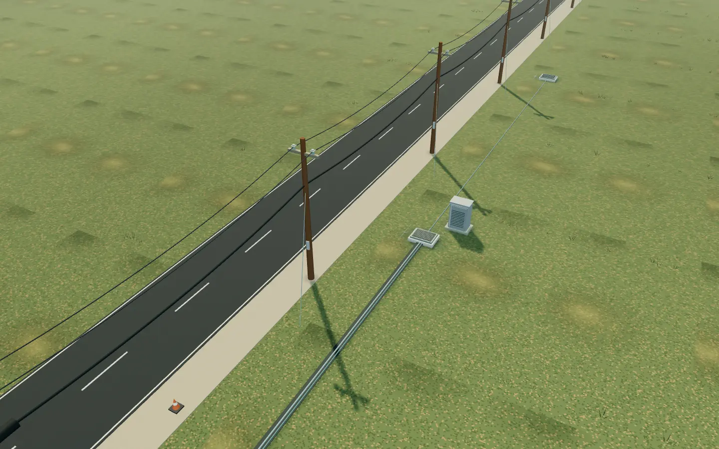 Illustrative fiber corridor — the record / packet